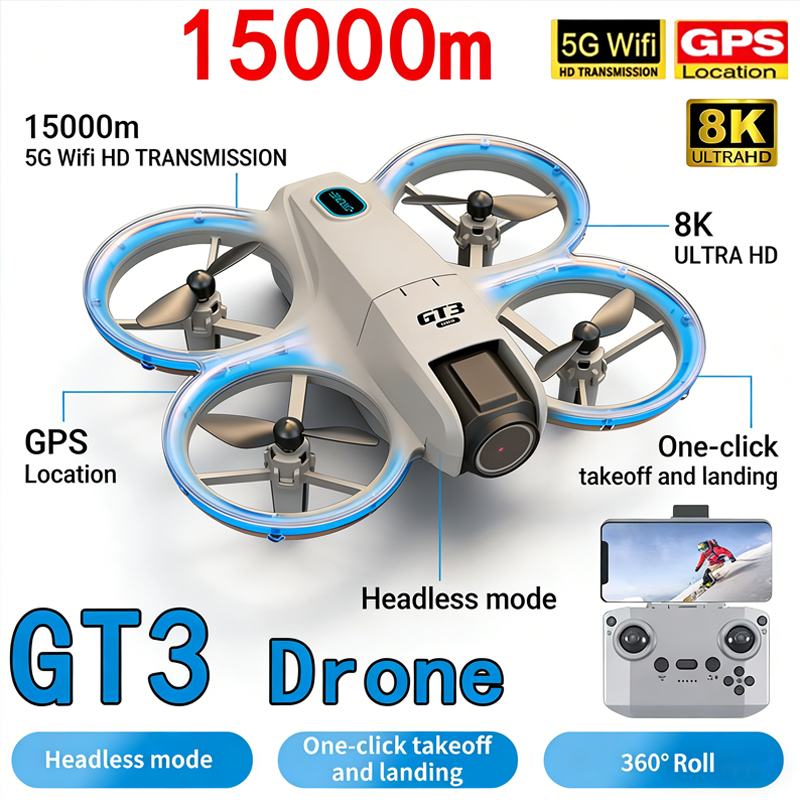 Drone Kit Tricopter - Yeni GT3 MAX Drone 8K HD