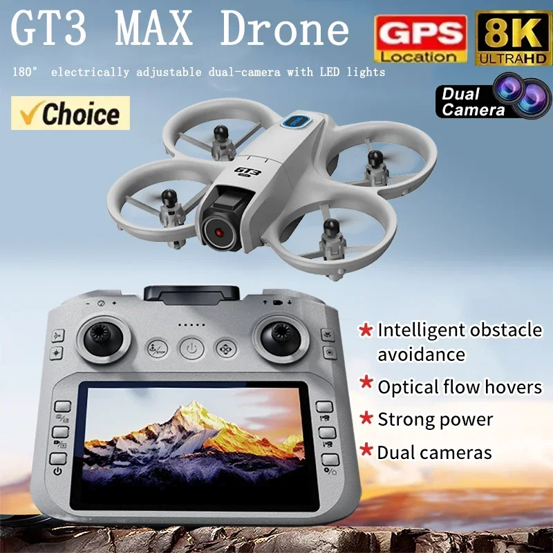Drone Kit Tricopter - 2026 YENİ GT3 Mini LED'li Katlanabilir