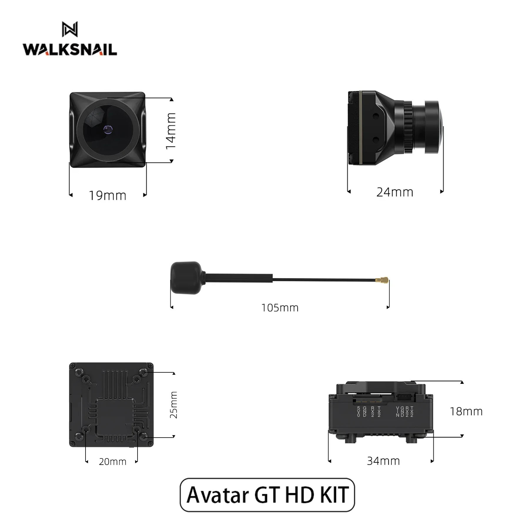 Walksnail Avatar GT HD KIT 2W  - Drone Kit With Camera incelemesi ve fiyatı